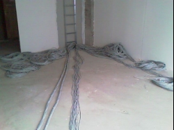 Полная замена электрической проводки в квартире многоэтажного дома, установка обогрева полов